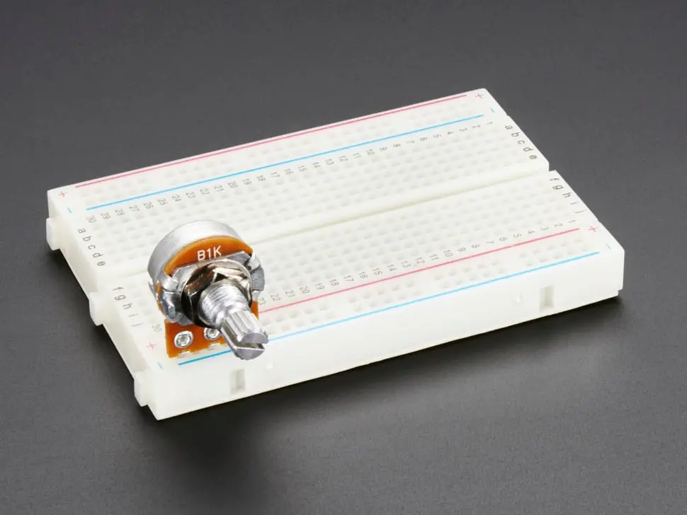 Panel Mount 1K Potentiometer (Breadboard Friendly) - 1K Linear 1