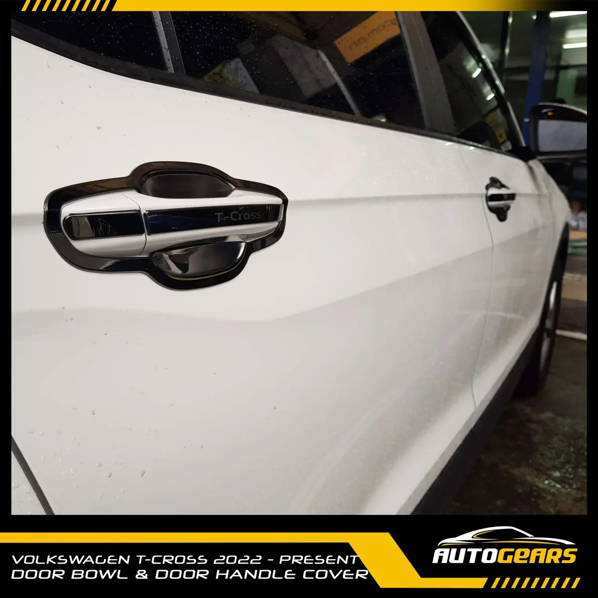 Volkswagen T-Cross (2021 - 2025) Door Bowl & Door Handle Cover Chrome 1