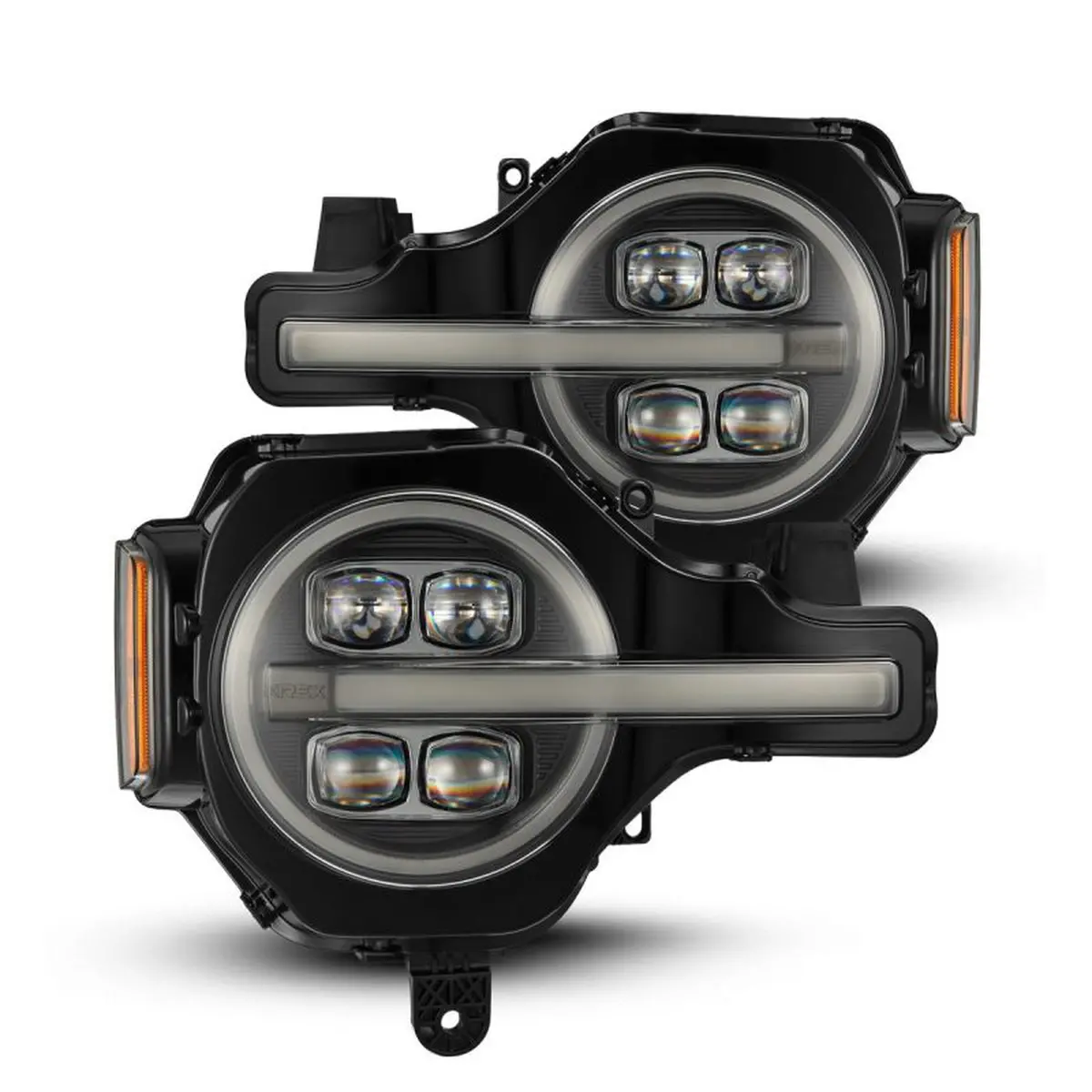 Alpharex Nova-Series Led Projector Headlights For 2021+ Ford Bronco- Black | 880260 1