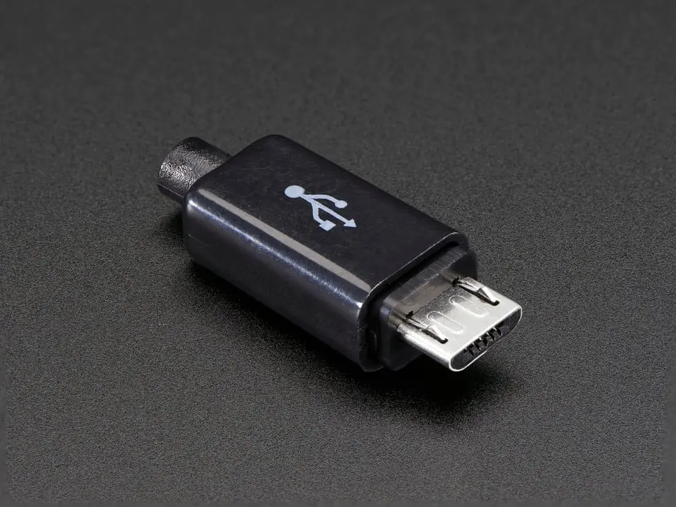 Usb Diy Slim Connector Shell - Microb Plug 1