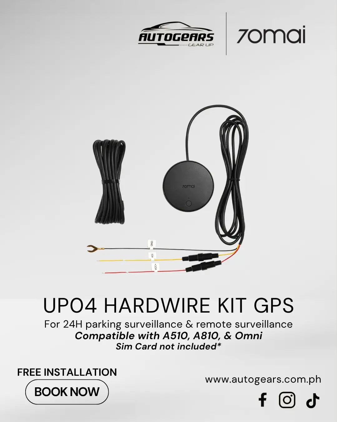 70Mai Up04 Hardwire Kit Gps 1