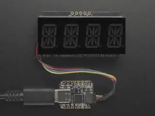 Quad Alphanumeric Display - Red 0.54" Digits With I2c Backpack - Stemma Qt / Qwiic 1