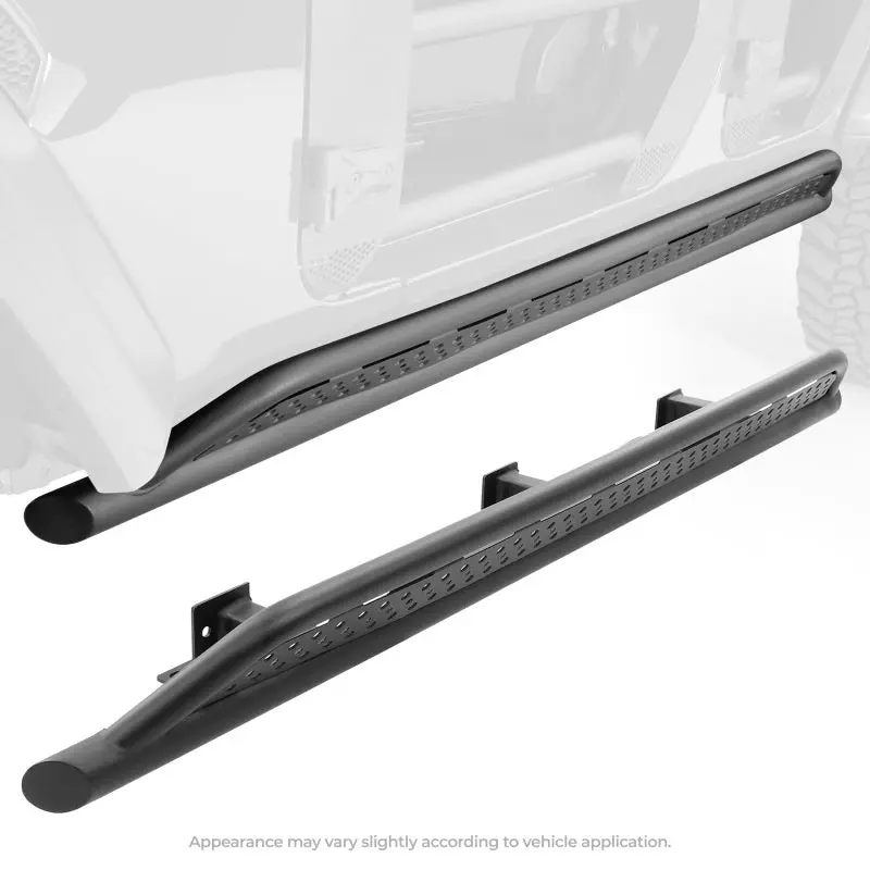 Go Rhino Frame Mount Sliders Black 21-25 Ford Bronco 4Wd 4Dr | Fs4129t 1
