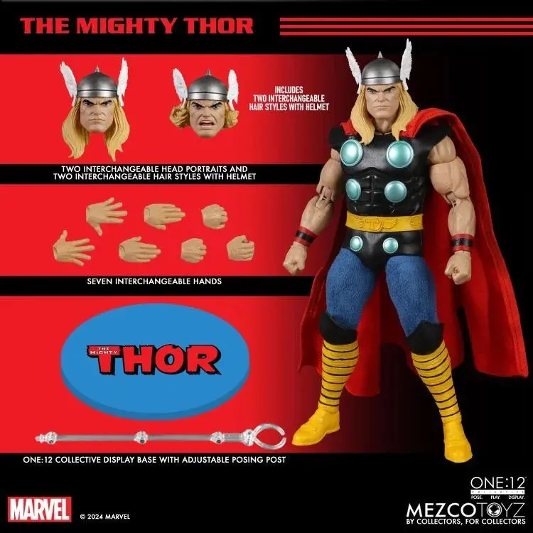 Ships 3/2 - Mezco One12 Mighty Thor 6-Inch Figure 1