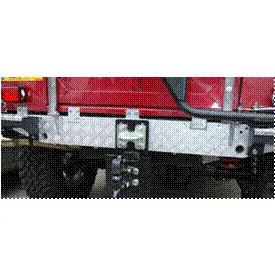 Mammouth Defender Rear Cross Member Chequer Plate Anodized 1