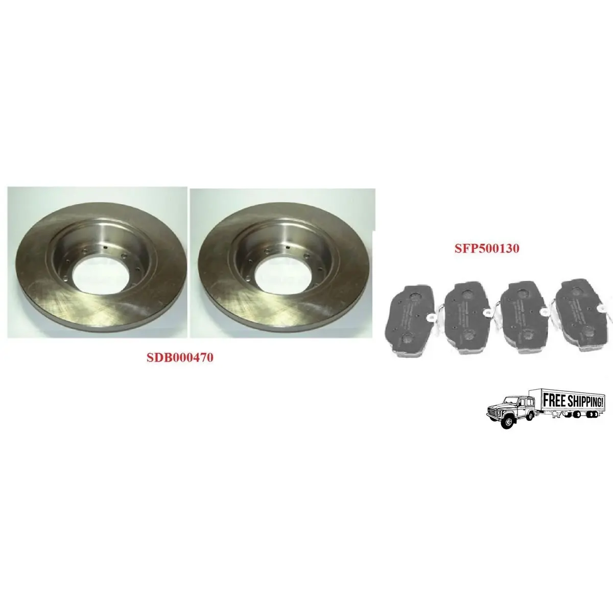 Rear Rotor Disc & Pad Set 1