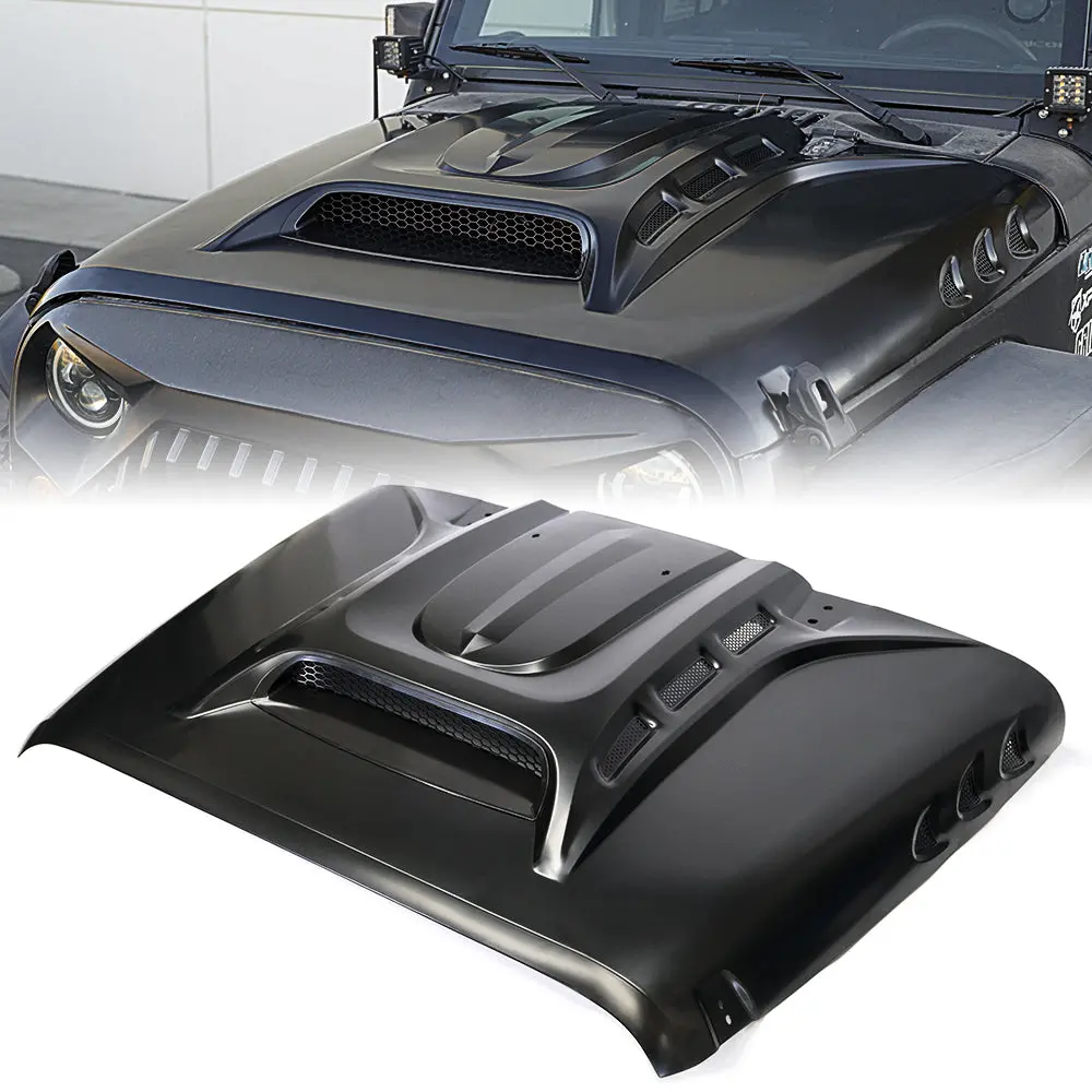 Jeep Wrangler Jk Hood With Functional Air Vents | Piranha Series 1