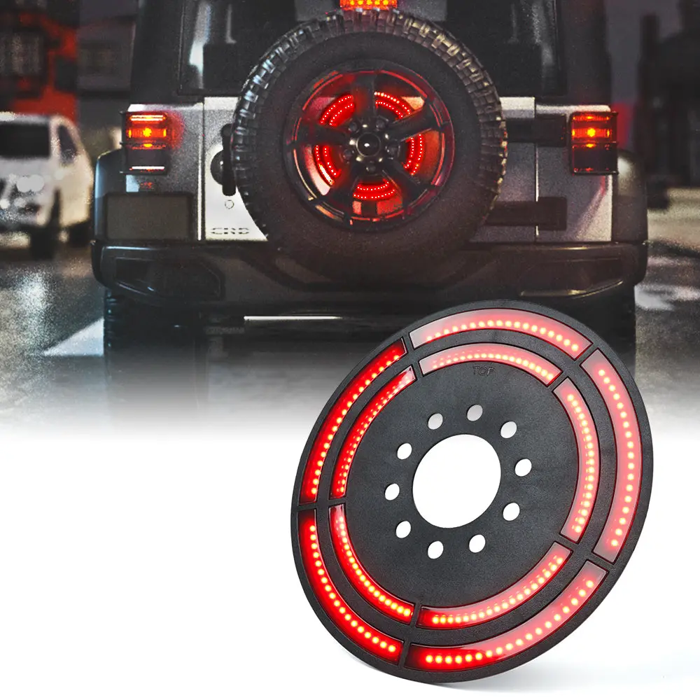 14" Dual Spare Tire Led Brake Light | Cyclone Series 1