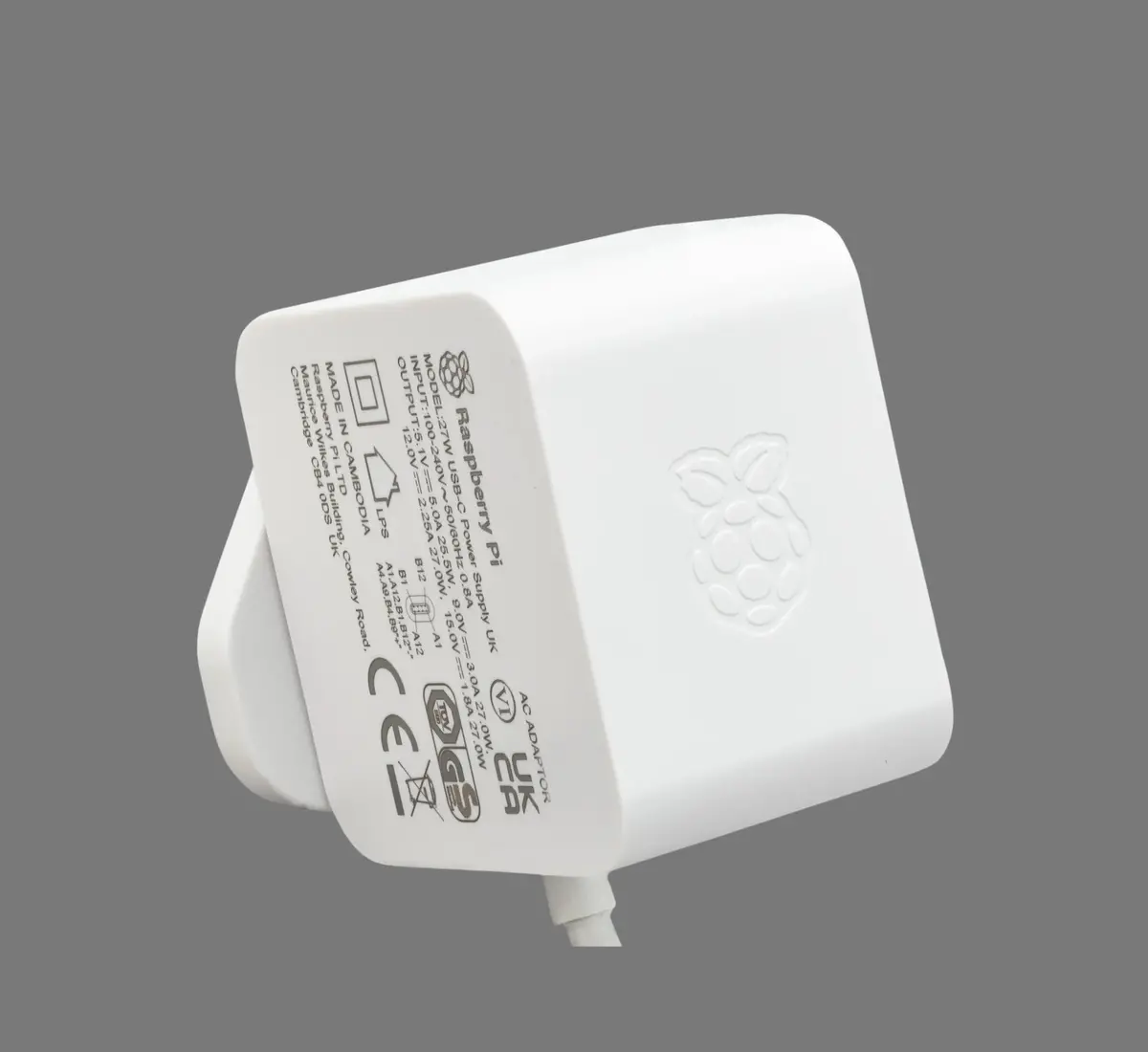 Raspberry Pi 27W Usb-C Power Supply 1