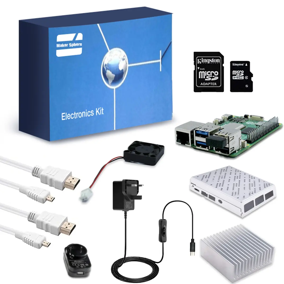 Raspberry Pi 4 Model B 2Gb/4Gb/8Gb Starter Kit With 32Gb Sd Card 1