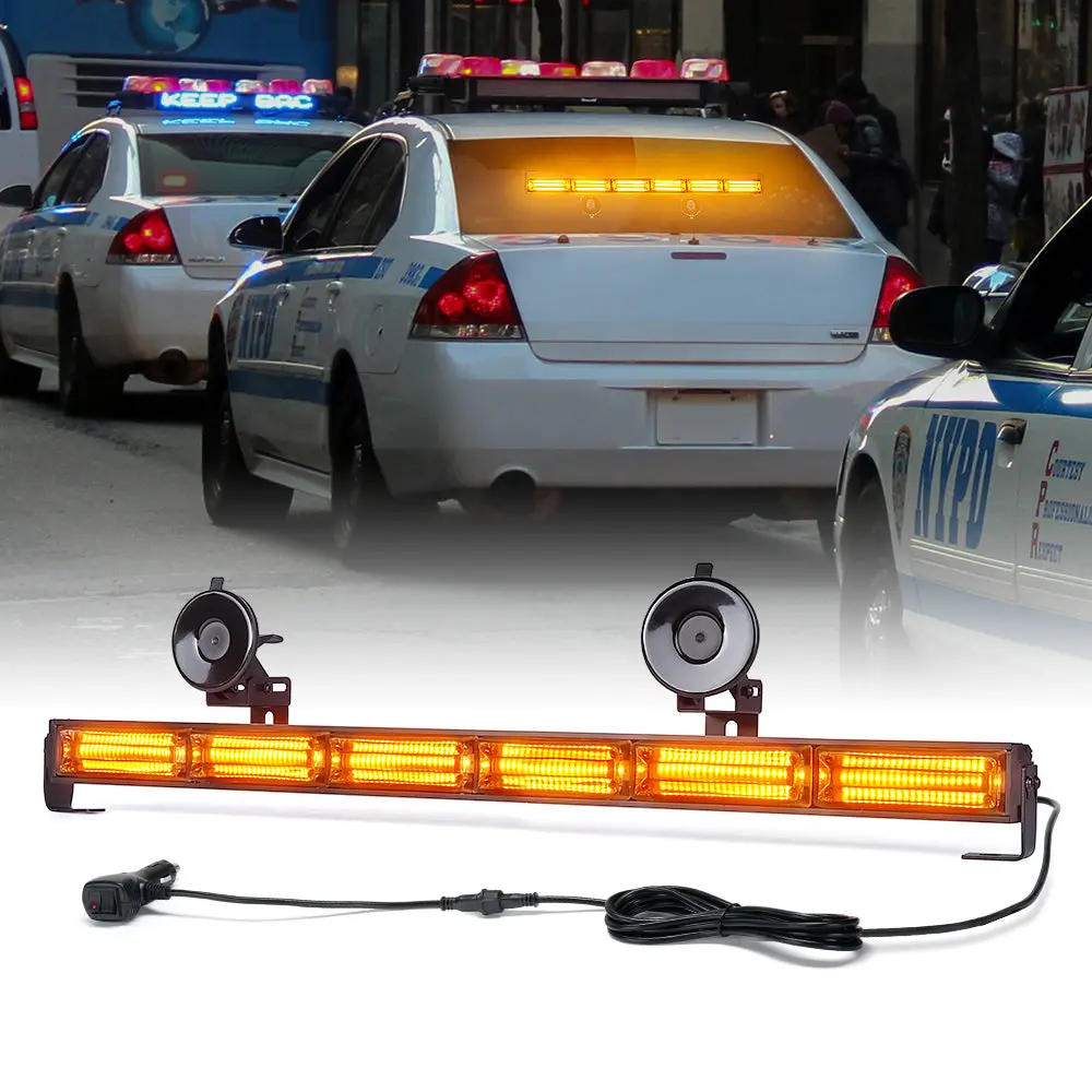 26" Cob Led Traffic Advisor Strobe Light Bar | Controller 6 Series 1