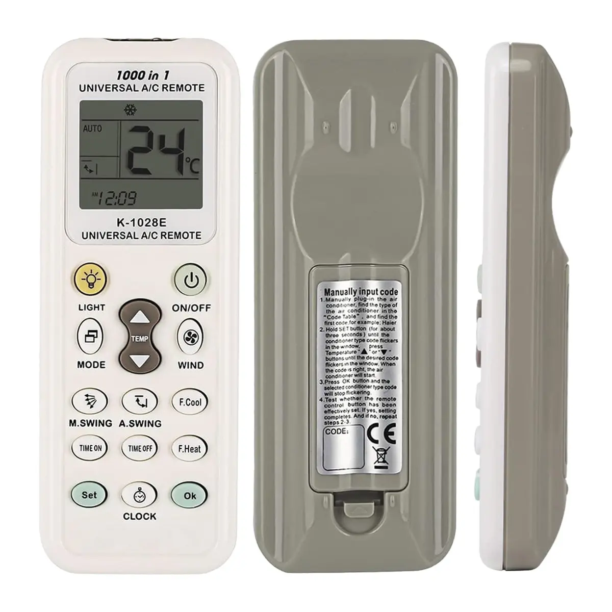 All In One K-1028E Universal A/C Air Conditioner Remote Control 1000 In 1 Controller 1