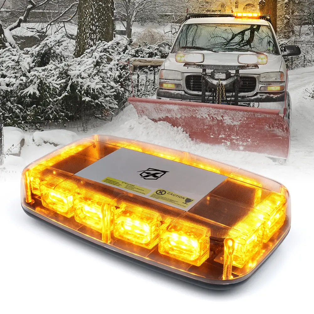 Mini Led Rooftop Strobe Light Bar With Magnetic Base | Blaze Series 5