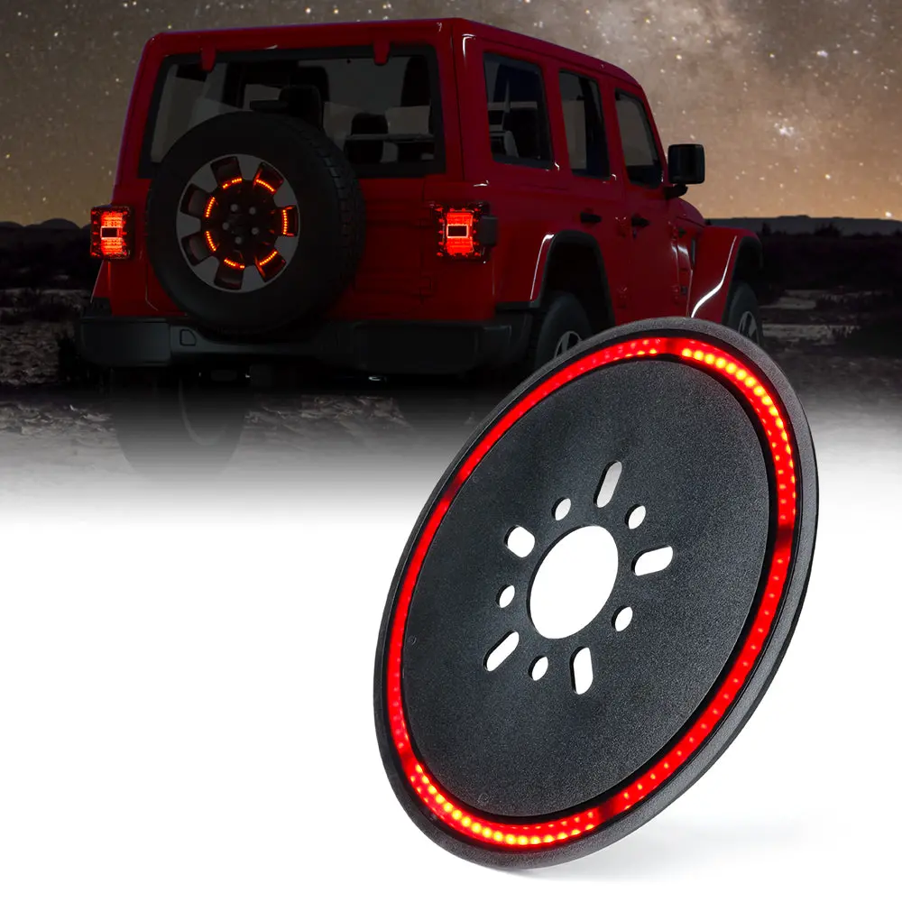 14" Spare Tire Led Brake Light For 2018+ Jeep Wrangler Jl | Cyclone Series 1