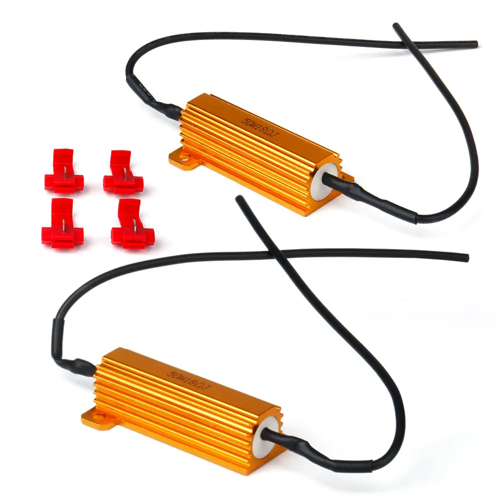 Xprite 50W 18 Ohm Aluminum Cased Led Load Resistors - Set Of 2 1