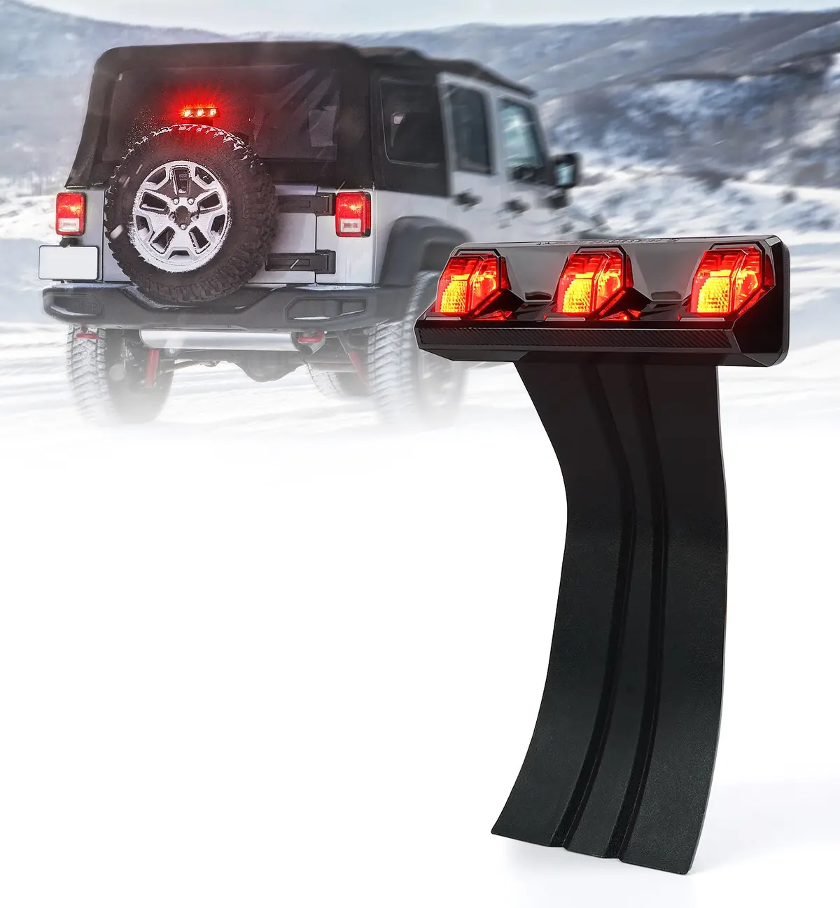 Led Third Brake Light For Jeep Wrangler Jk 1