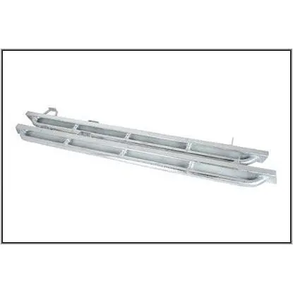 Galvanized Defender 110 Terrafirma Rock Sliders W/ Tree Bars 1983-2015 1