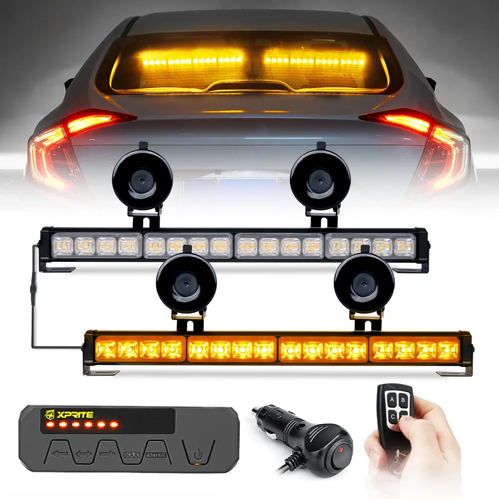 17" Dual Led Directional Traffic Advisor Light Bars | Contract G2 Series 7