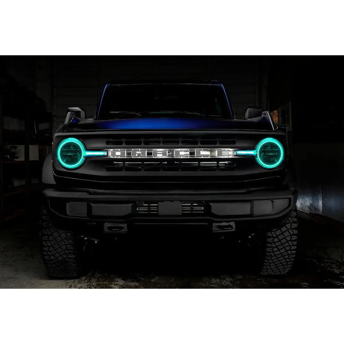 Oracle Headlight Halo Kit W/Drl Bar - Base Headlights Colorshift -W/2.0 Controller For 2021+ Ford Bronco 1