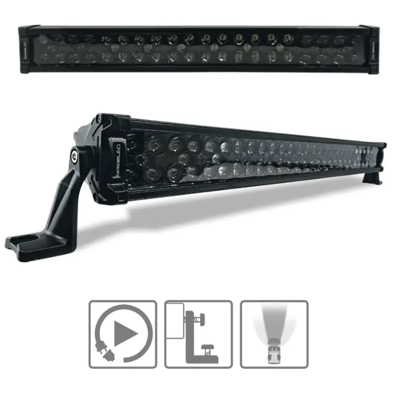 20" Extreme Stealth Dual Row 150W Combo Beam Led Light Bar 1