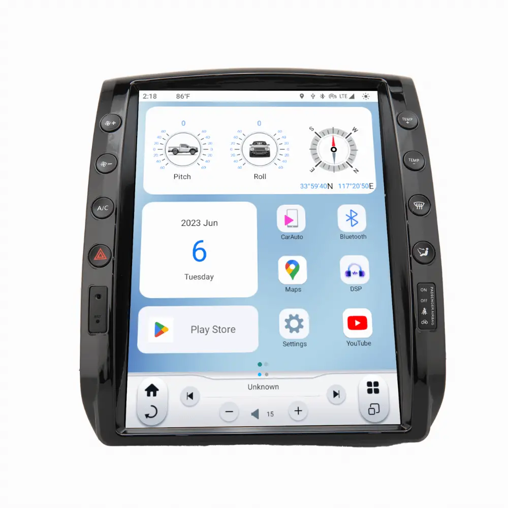 6 T-Style Radio Fits 2005-2015 Toyota Tacoma 1