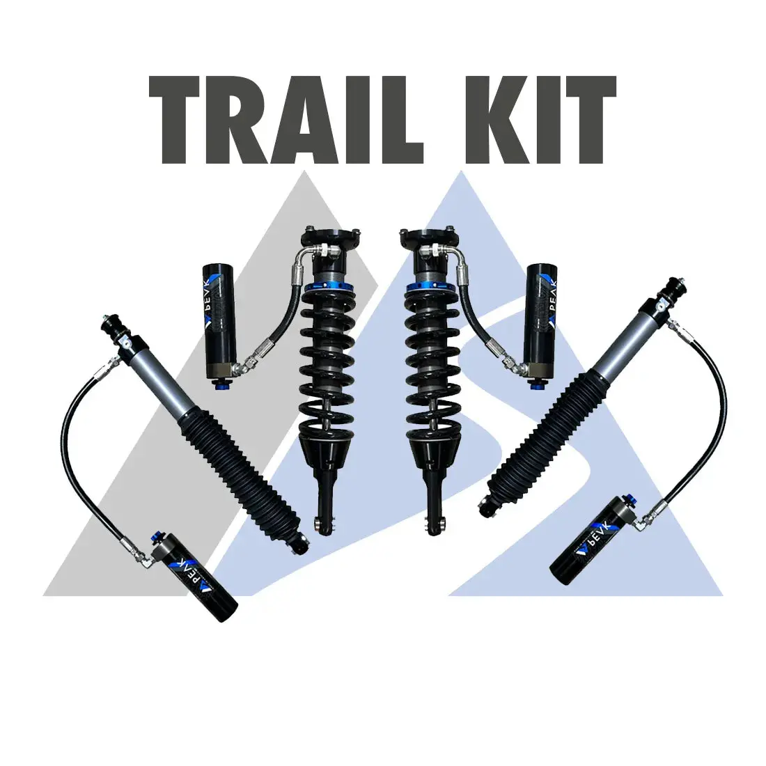Peak Suspension 2.5'' Trail Kit Fits 2005-2023 Toyota Tacoma 1