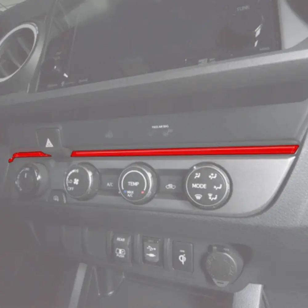 Accent Strip Above Climate Control Fits 2016-2023 Toyota Tacoma 1