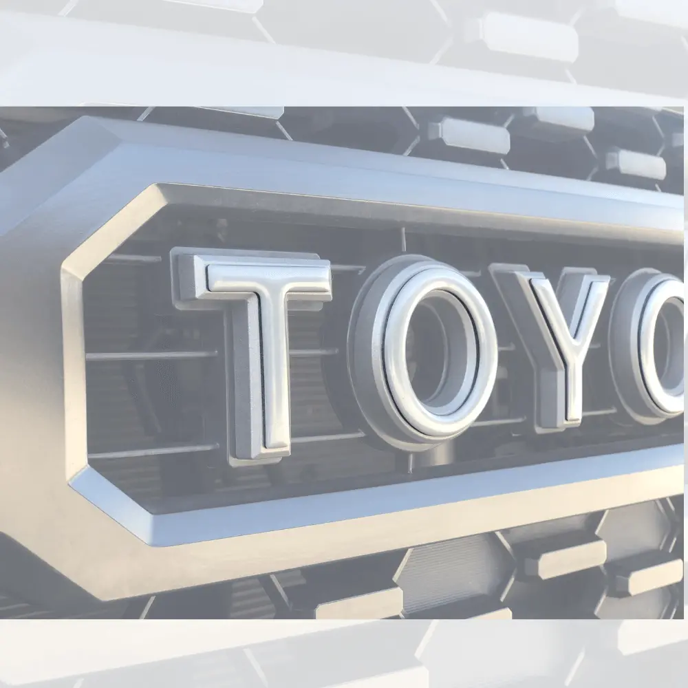 Grille Letter Overlays Fits 2016-2023 Toyota Tacoma 1