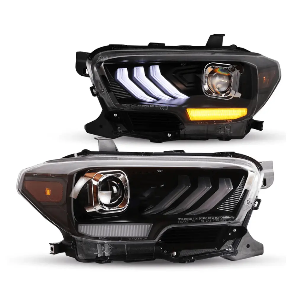 Drl Headlights Fits 2016-2023 Toyota Tacoma 1