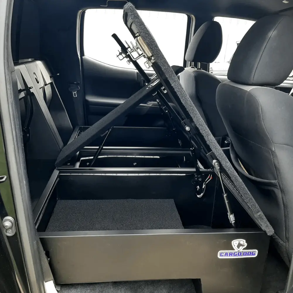 Rear Seat-Delete Storage System Fits 2016-2023 Toyota Tacoma 1