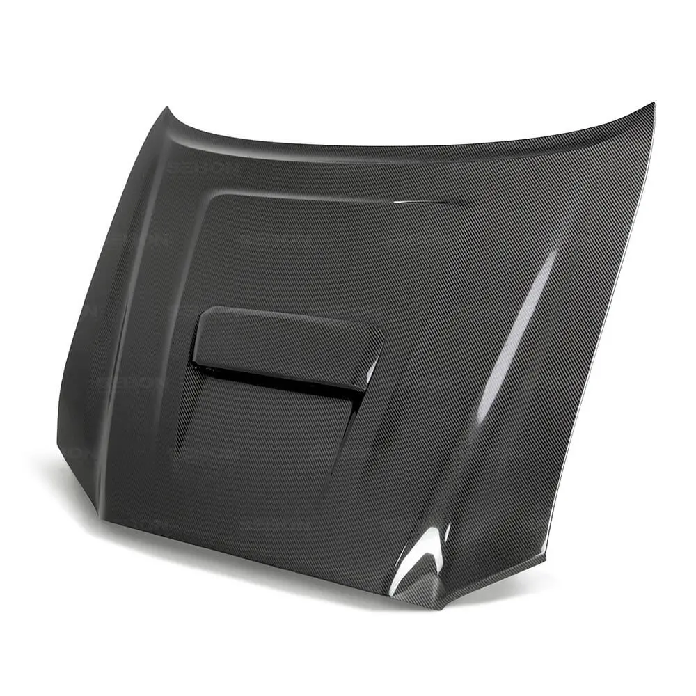 Tr-Style Carbon Fiber Hood Fits 2016-2023 Toyota Tacoma 1
