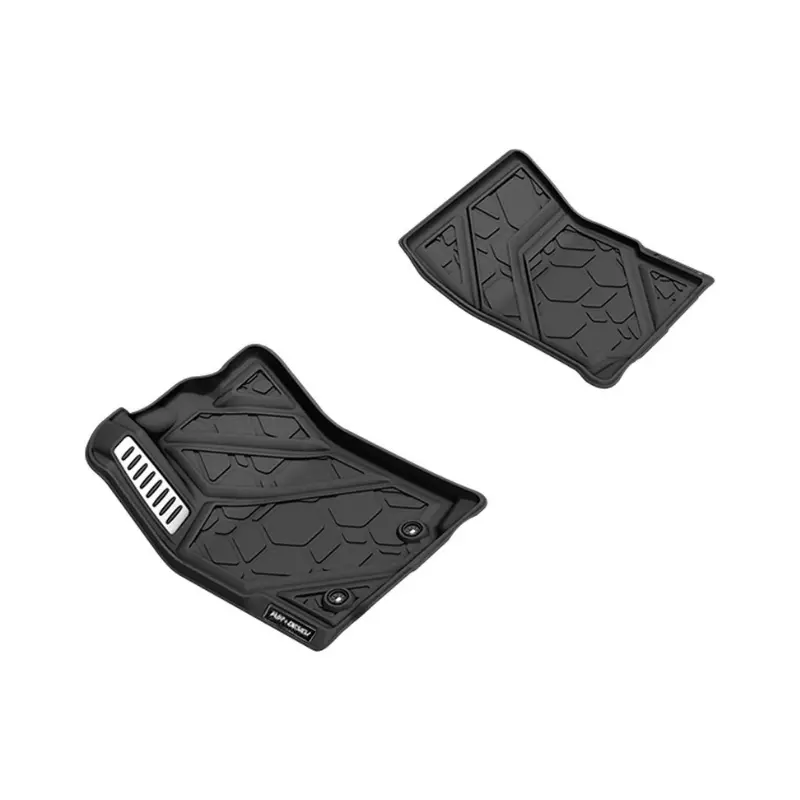Front And Rear Floor Liner Set Fits 2016-2023 Toyota Tacoma 1