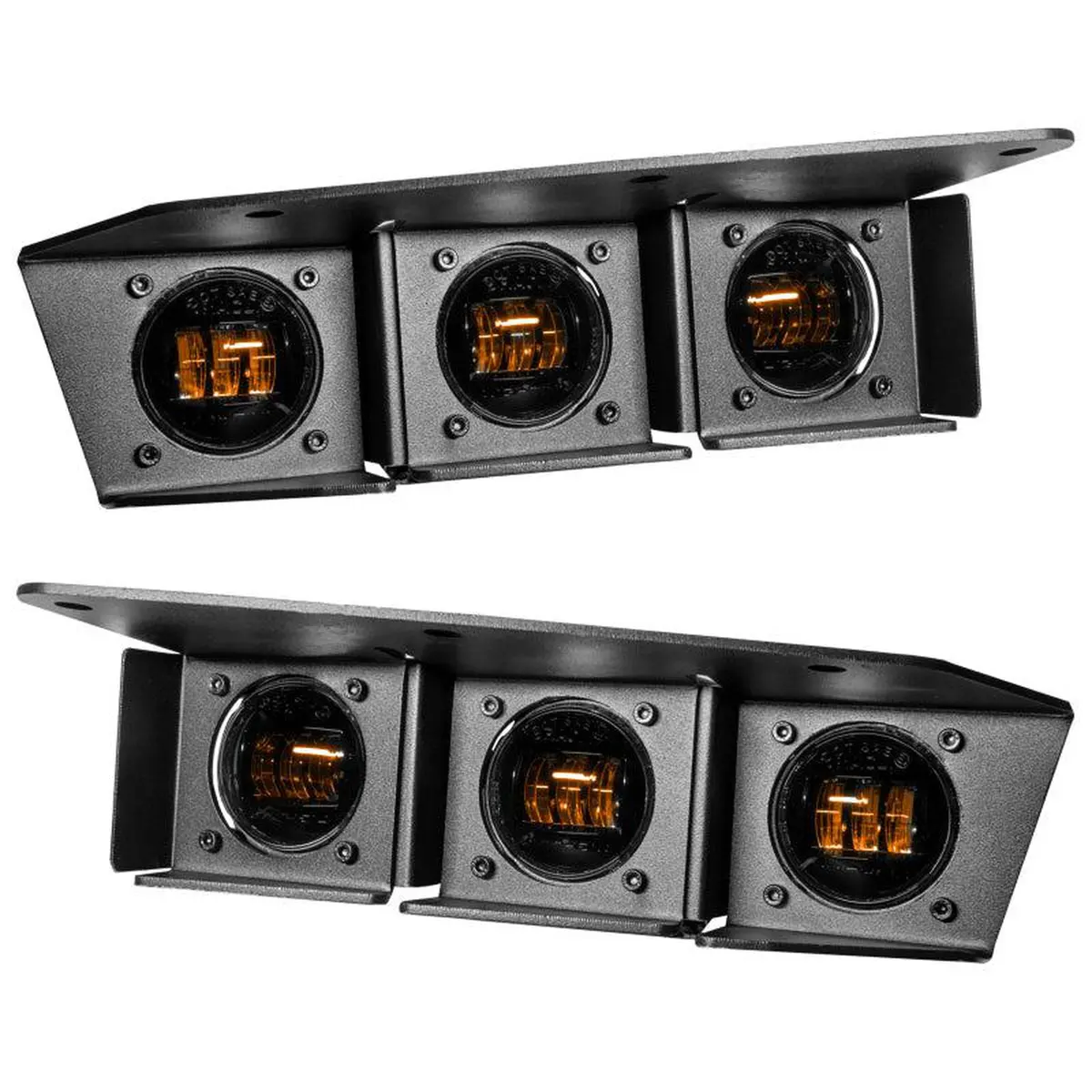 Oracle Triple Led Fog Light Kit For 2021+ Ford Bronco W/ Modular Bumper - Amber 1