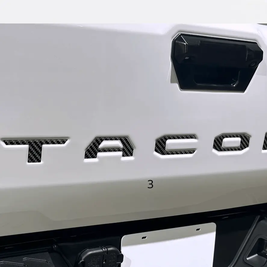 Tailgate Letter Inserts Fits 2024+ Toyota Tacoma 1