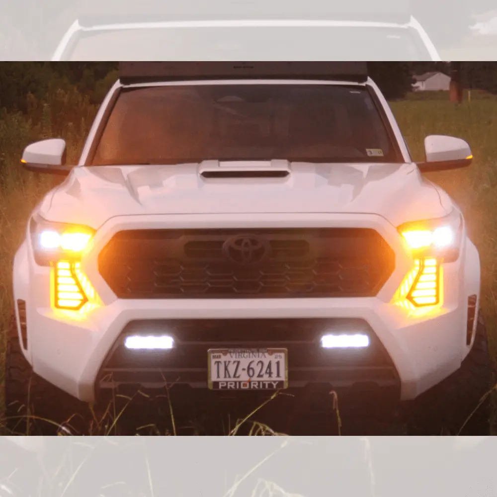 Front Fang Fog Light Kit W/Drl Fits 2024+ Toyota Tacoma 1