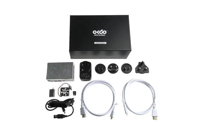 Okdo Raspberry Pi 4 Model B Starter Kit (Without Sbc), Noobs 3.1.1, Case With Fan, Cables, Heat Sinks 1