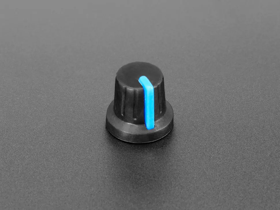 Potentiometer Knob - Soft Touch T18 - Blue 2