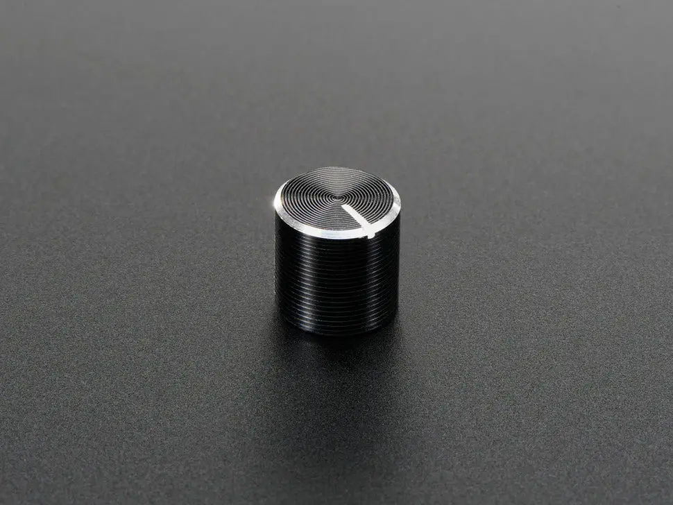Slim Metal Potentiometer Knob - 10Mm Diameter X 10Mm - T18 1