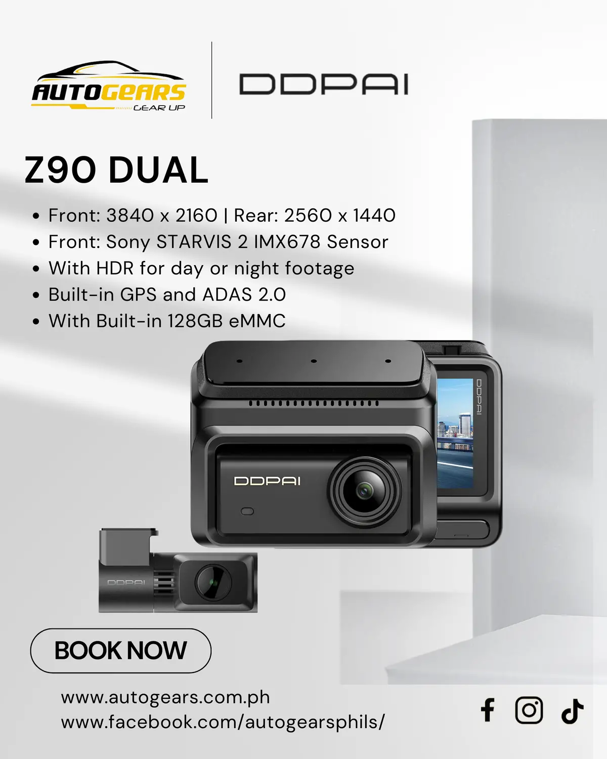 Ddpai Z90 Dual Dashcam 1