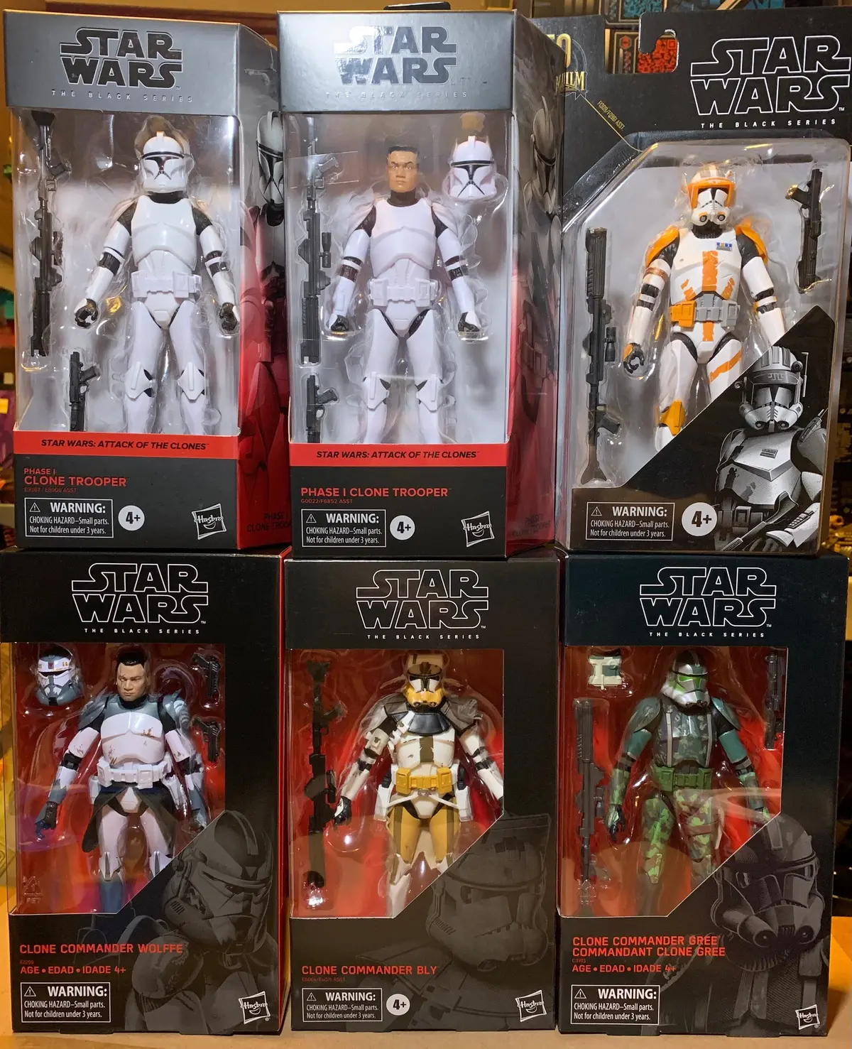 (6 Figure Bundle) Star Wars Black Series Clones 1
