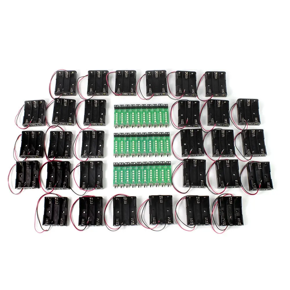 Solder Free Led Strip And Battery Holder Kit (Pack Of 30) 1