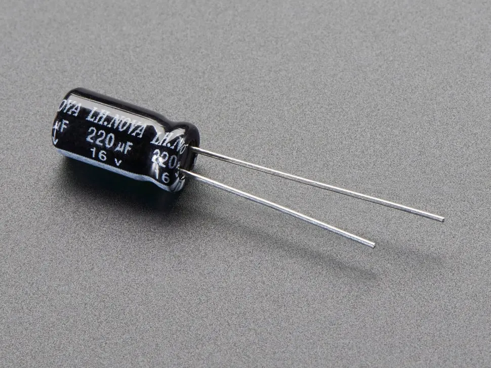 220Uf 16V Electrolytic Capacitors - Pack Of 10 1