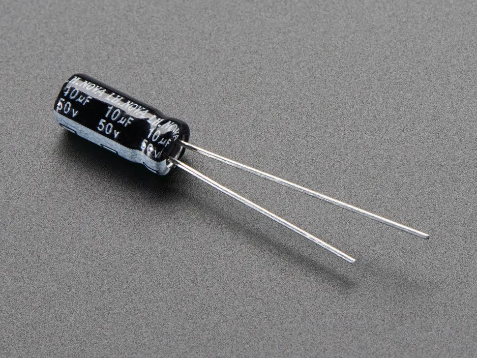 10Uf 50V Electrolytic Capacitors - Pack Of 10 1
