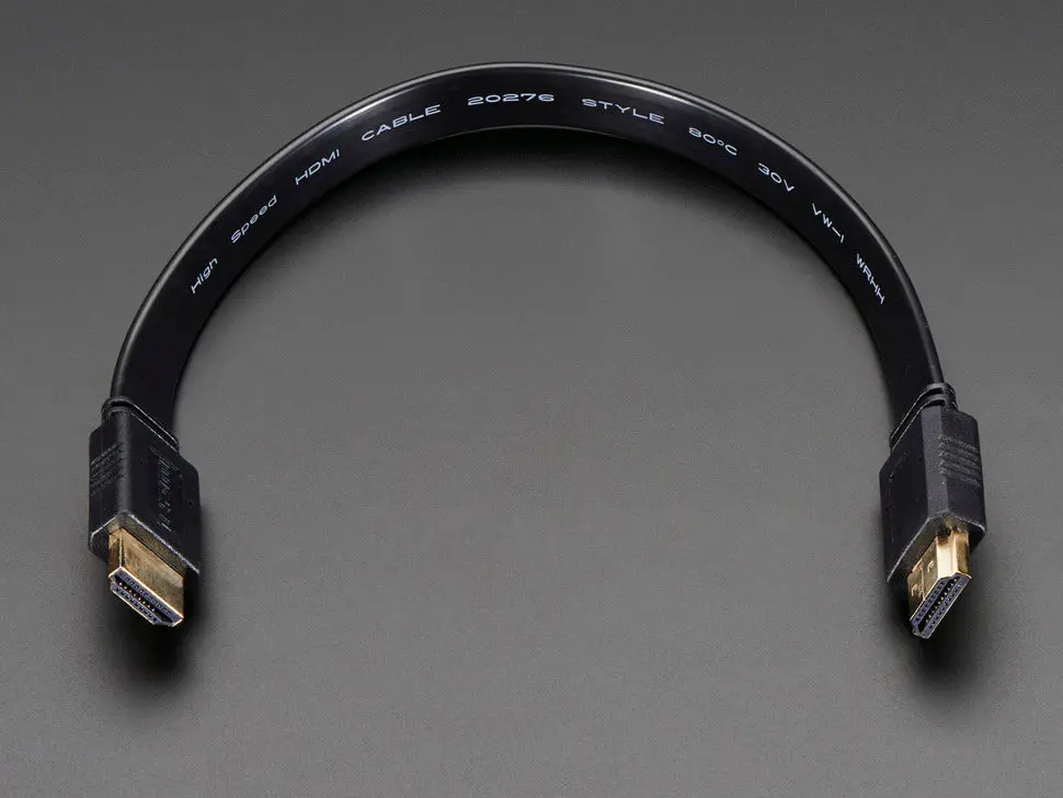 Hdmi Flat Cable - 1 Foot / 30Cm Long 1