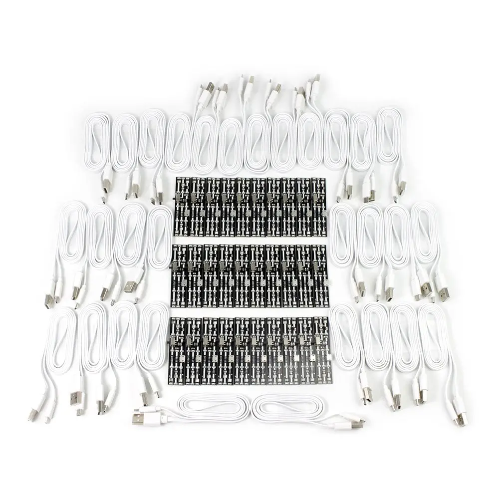 Kitronik Tricolour Led Boards And Usb Power Leads (30 Pack) 1