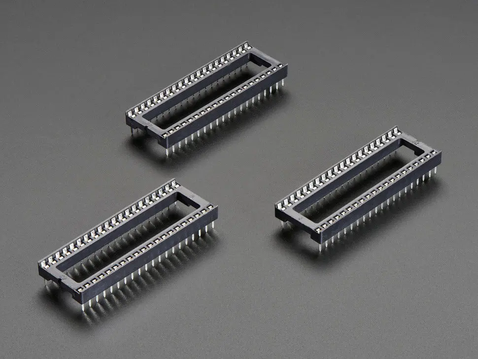 Ic Socket For 40-Pin 0.6" Chips - Pack Of 3 1