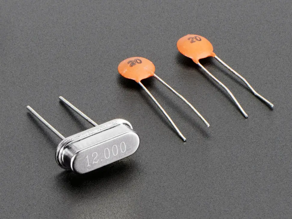 12 Mhz Crystal With Two 20Pf Capacitors 1