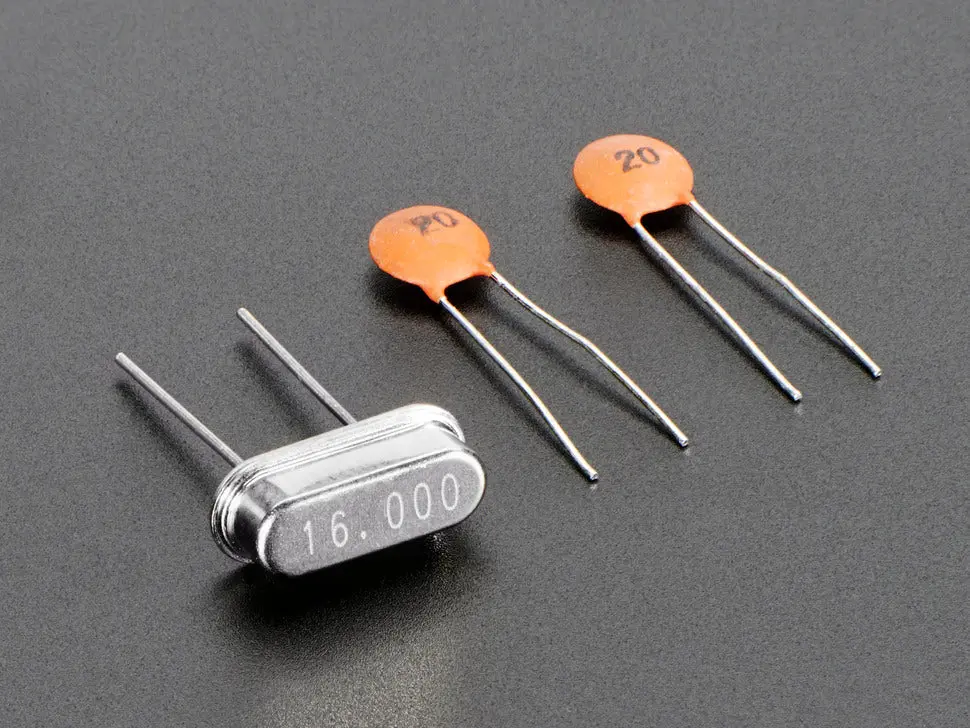 16 Mhz Crystal With Two 20Pf Capacitors 1