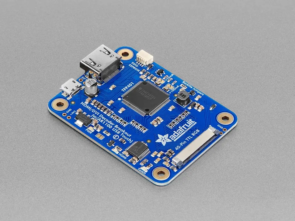 Tfp401 Hdmi/Dvi Decoder To 40-Pin Ttl Breakout - With Touch 1