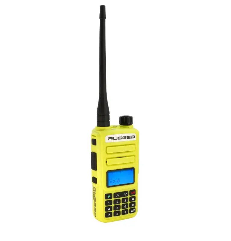Rugged Radios Rugged Gmr2 Plus - Gmrs / Frs Two Way Handheld Radio Safety Yellow| Gmr2-Plus-Hv 1